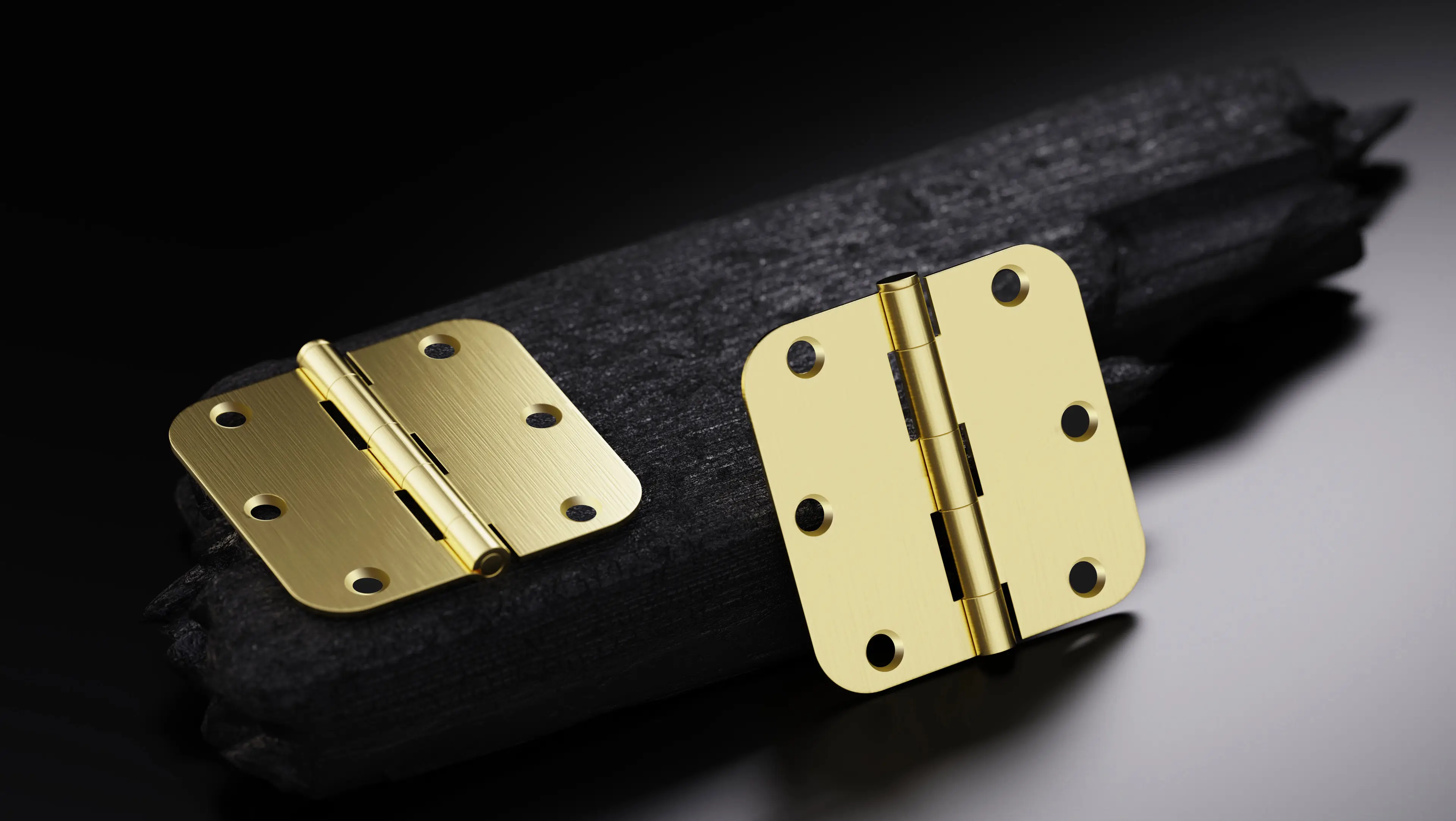 Satin Brass Hinges