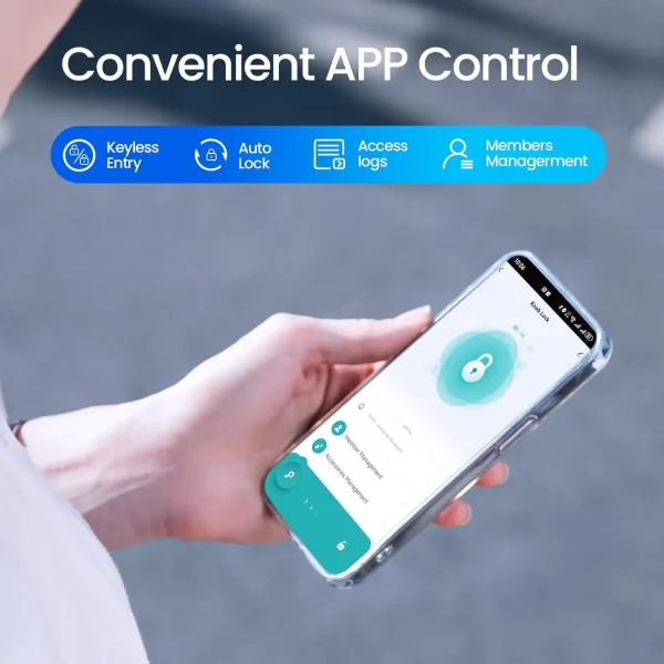 4-in-1 Smart Door Lock – Fingerprint, Keypad, App, Key