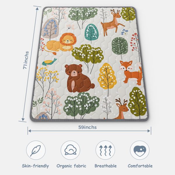 Baby Floor Mat – Fox Theme Size 71x59