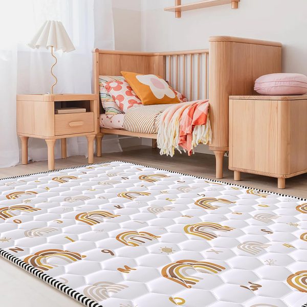 Baby Play Mat – Boho Rainbow with Numbers & Letters Baby Floor Mat
