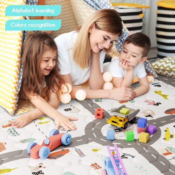 Baby Play Mat – Car & Letters Design