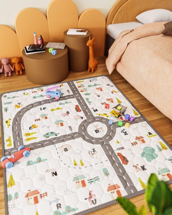 Baby Play Mat – Car & Letters Design