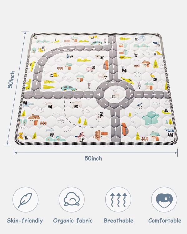 Baby Play Mat – Car & Letters Design