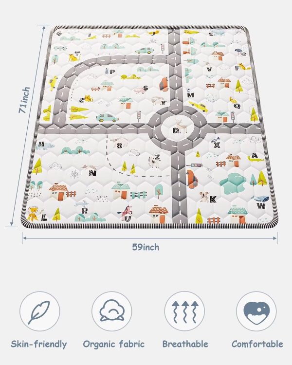 Baby Play Mat – Car & Letters Design