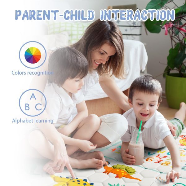 Baby Play Mat – Dinosaur & Letters Design