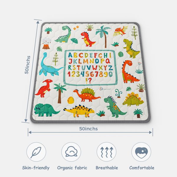 Baby Play Mat – Dinosaur & Letters Design