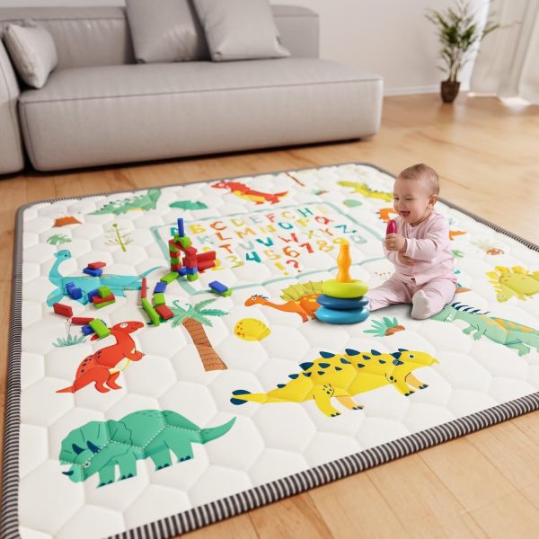 Baby Play Mat – Dinosaur & Letters Design