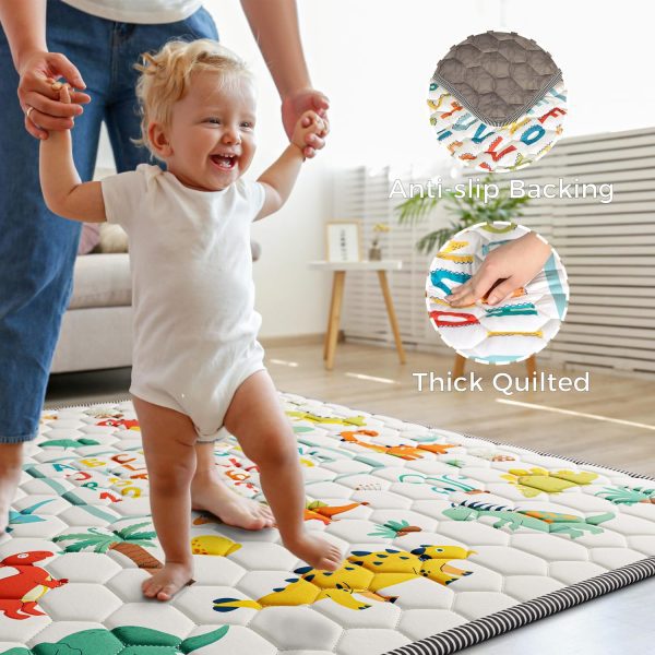 Baby Play Mat – Dinosaur & Letters Design