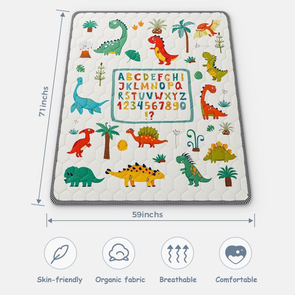 Baby Play Mat – Dinosaur & Letters Design