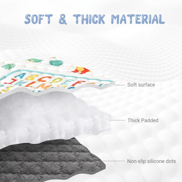 Baby Play Mat – Dinosaur & Letters Design High-quality Materials