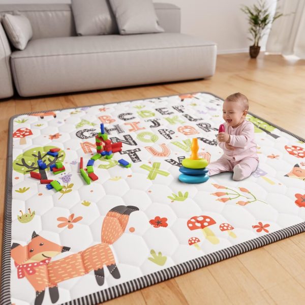 Baby Play Mat – Fox & Letters Design