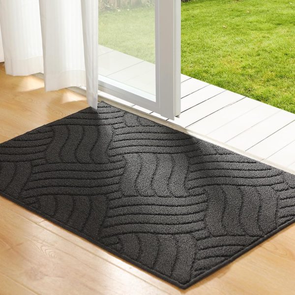 Bathroom Mats – Non-Slip, Absorbent & Soft Charcoal Gray