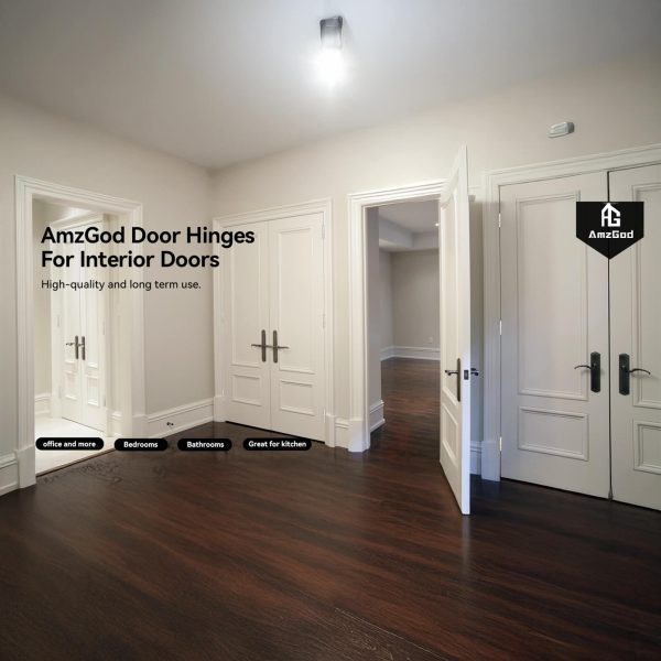 3.5 Inch Brushed Nickel Door Hinges with 1/4" Radius Corners Use Cases