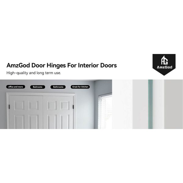 3.5 Inch Brushed Nickel Door Hinges with 5/8" Radius Corners Use Cases