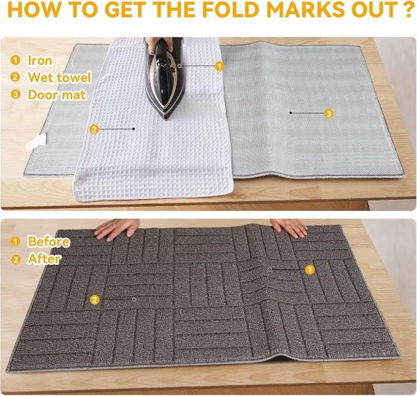 Kitchen Mat – Cushioned, Durable, Non-Slip & Remove Creases
