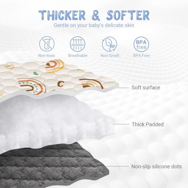 Play Mat – Boho Rainbow Design High-quality Materials