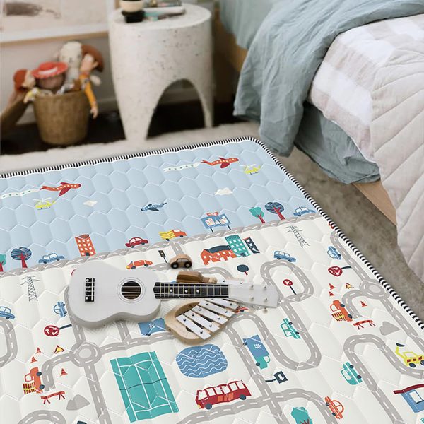 Play Mat for Babies – Car Theme Baby Floor Play